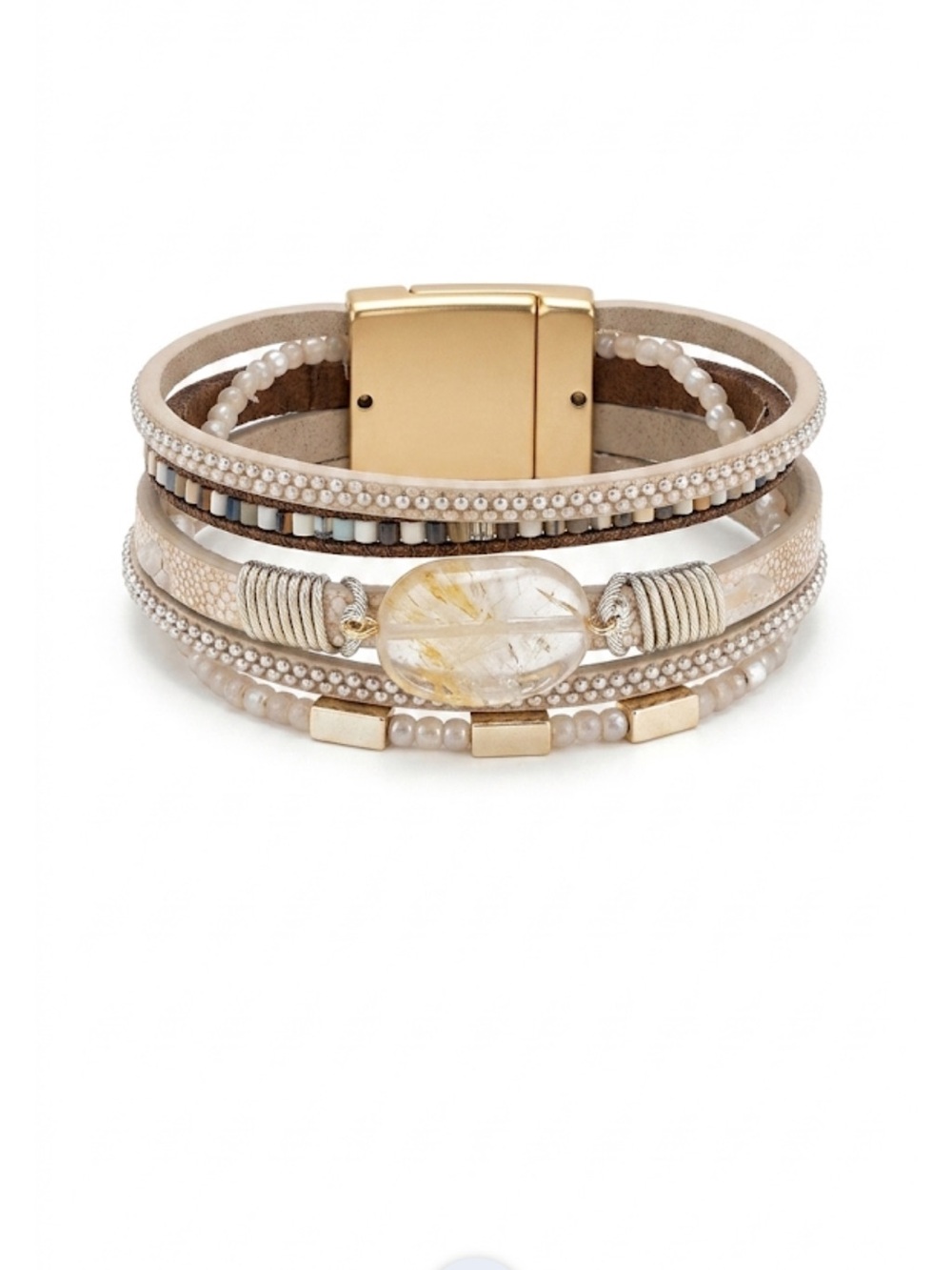 Bali Artisan Multi-Strand Magnetic Wrap Bracelet
